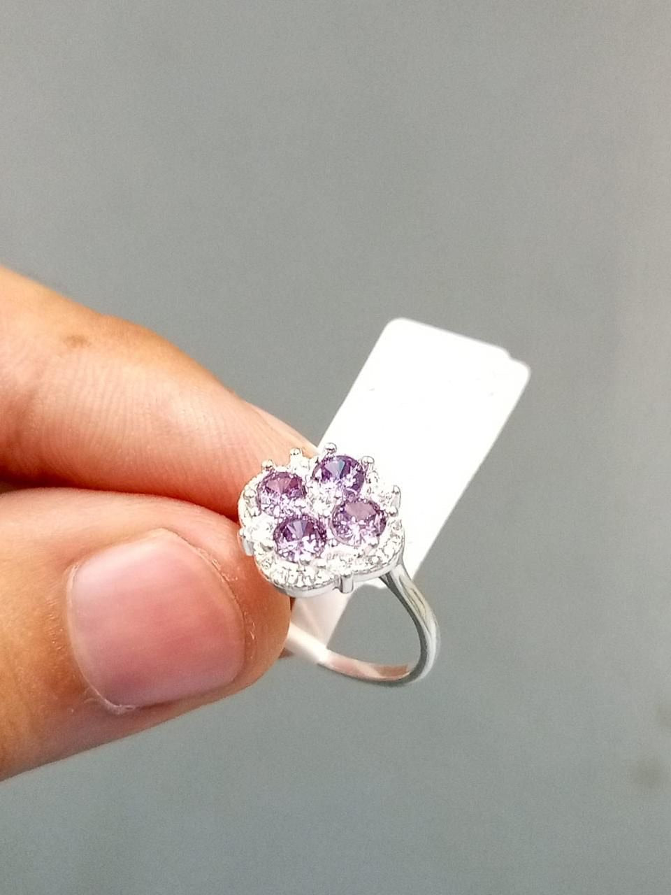Italian Purple stone Silver ring