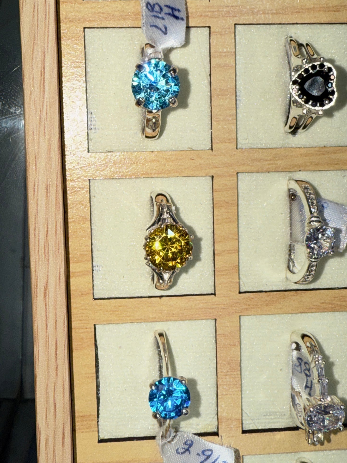 Silver Stone rings In all Colour nd different designs