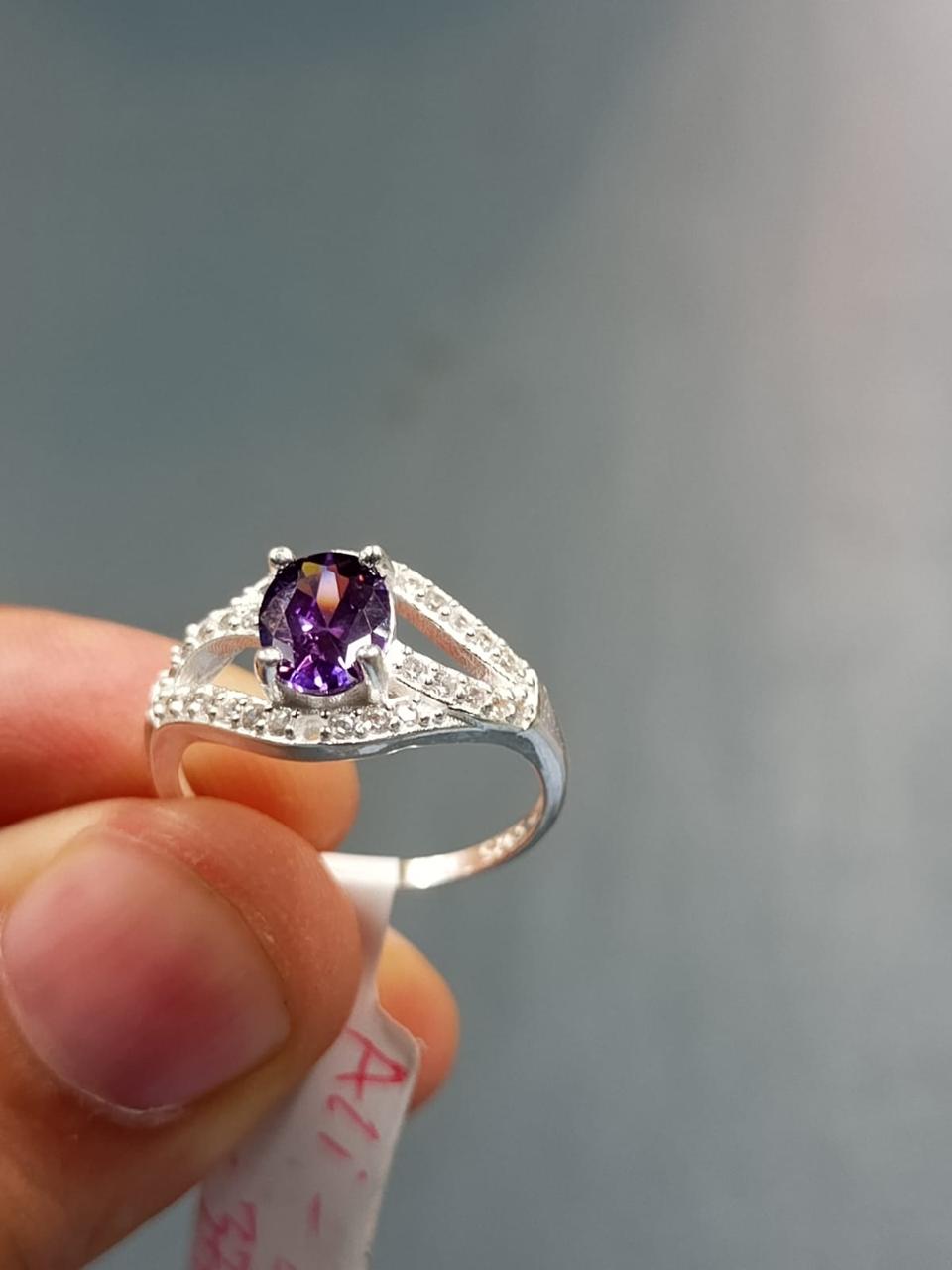 Amethyst Silver Ring
