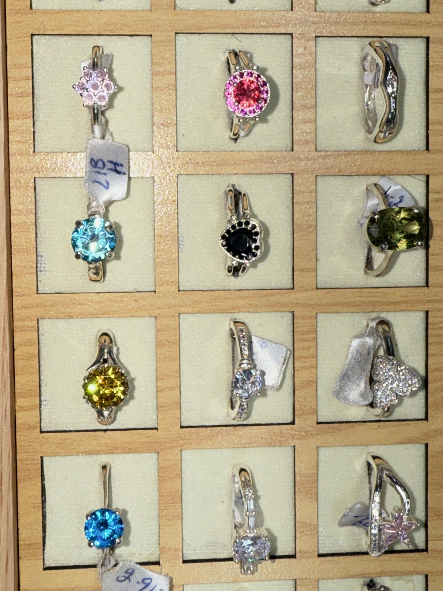 Silver Stone rings In all Colour nd different designs