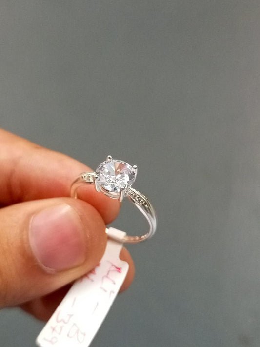 Silver stone Ring